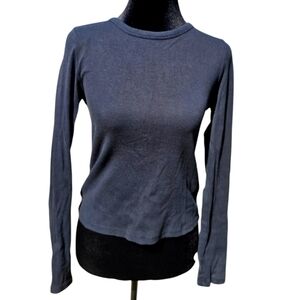 Maeve Black Long Sleeve Crew Med